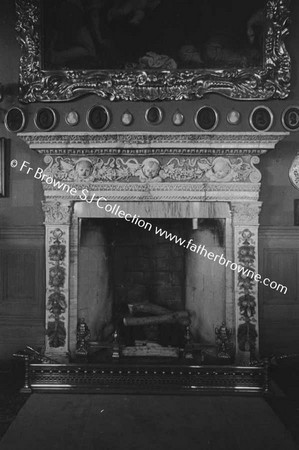 GLASLOUGH HOUSE DRAWING ROOM  LUCA DELLA ROBBIA FIREPLACE